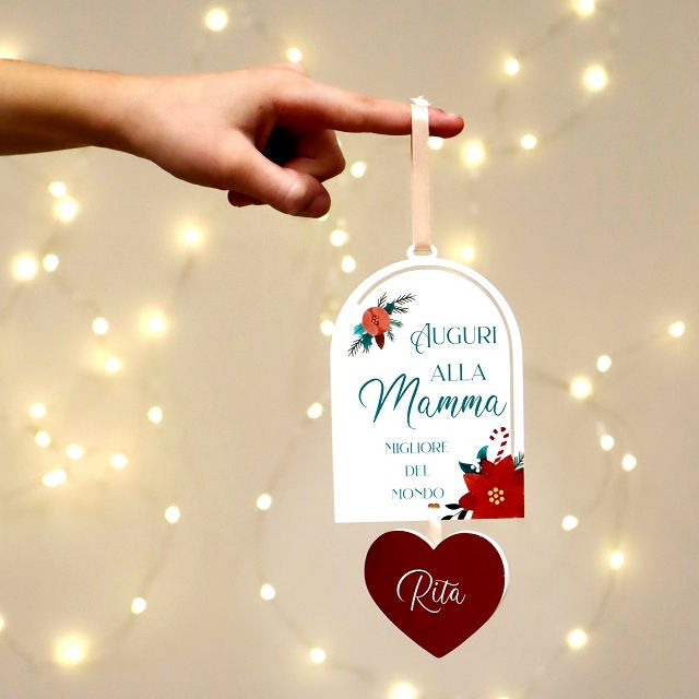 Decorazione albero natalizio in plexiglass "mamma"